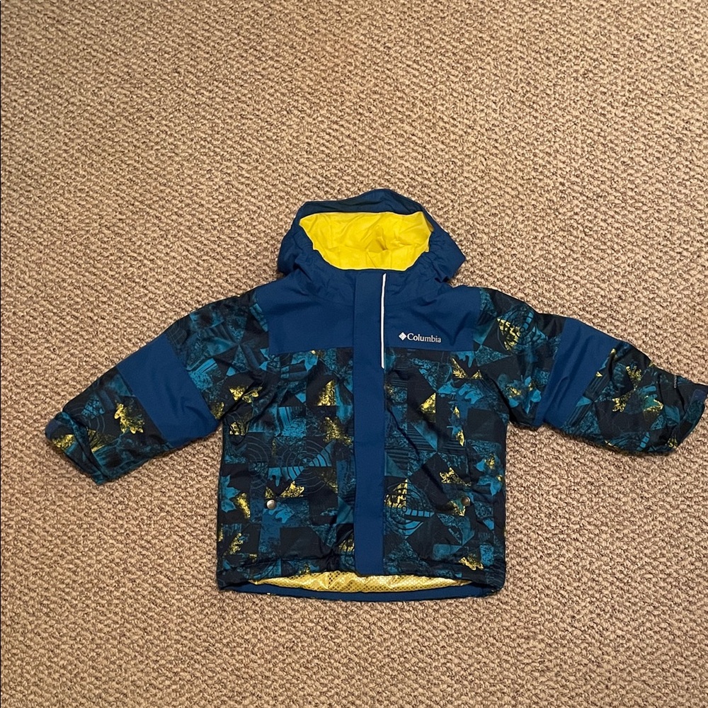 Columbia Boys Blue and Yellow Puffer Jacket
